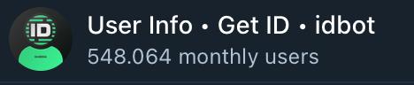UserInfoBot Screenshot
